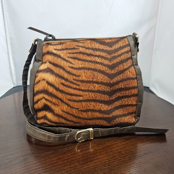 Warren Reed Vintage Tiger Print Crossbody - Picture 1 of 3